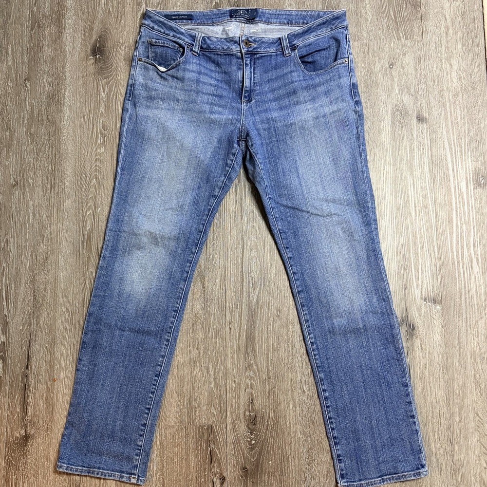Lucky Brand Ginger Mid Rise Straight Leg Womens 14 Fits 36x29.5 Classic